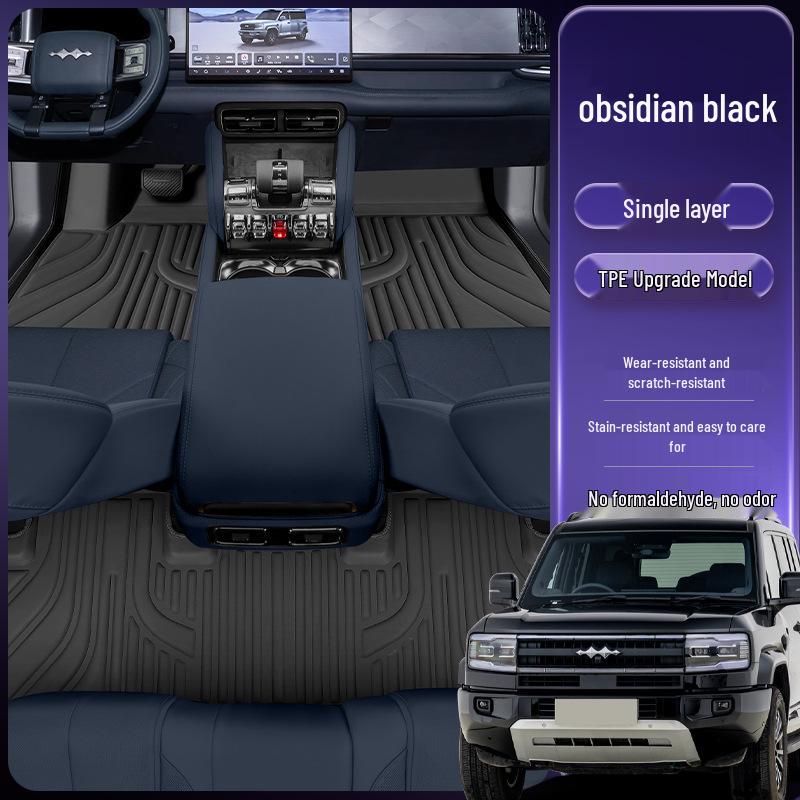 Eco-friendly Double-layer Floor Mats for Equation Leopard Titanium 5 Model Car Interior