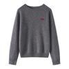 Women's 100% Pure Cashmere Knit Long Sleeve Sweater - Soft & Loose Fit for Autumn and Winter.