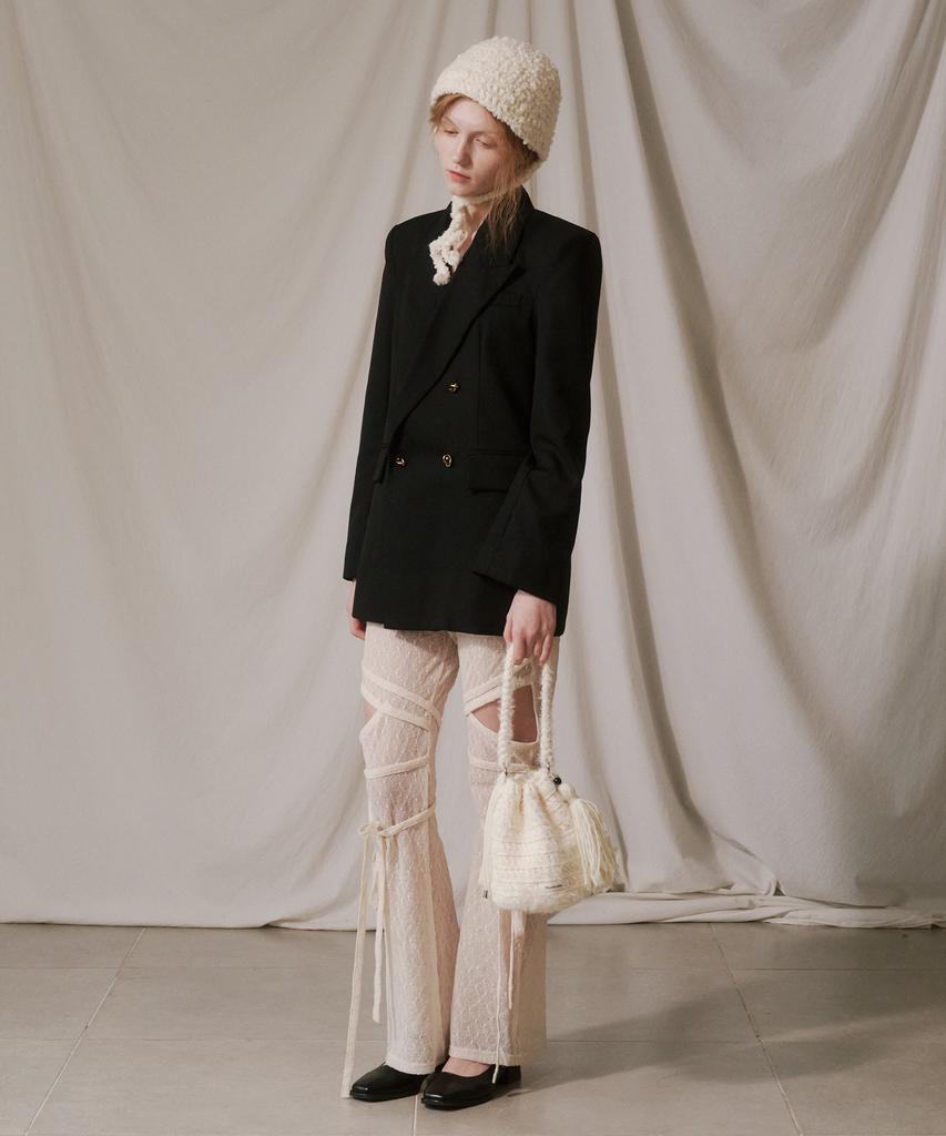 Mystikotita Dusk Bloom Tassel Bag - Ivory