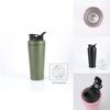 Shaker in Acciaio Inossidabile a Doppio Strato con Pallina Miscelatrice per Appassionati di Fitness
