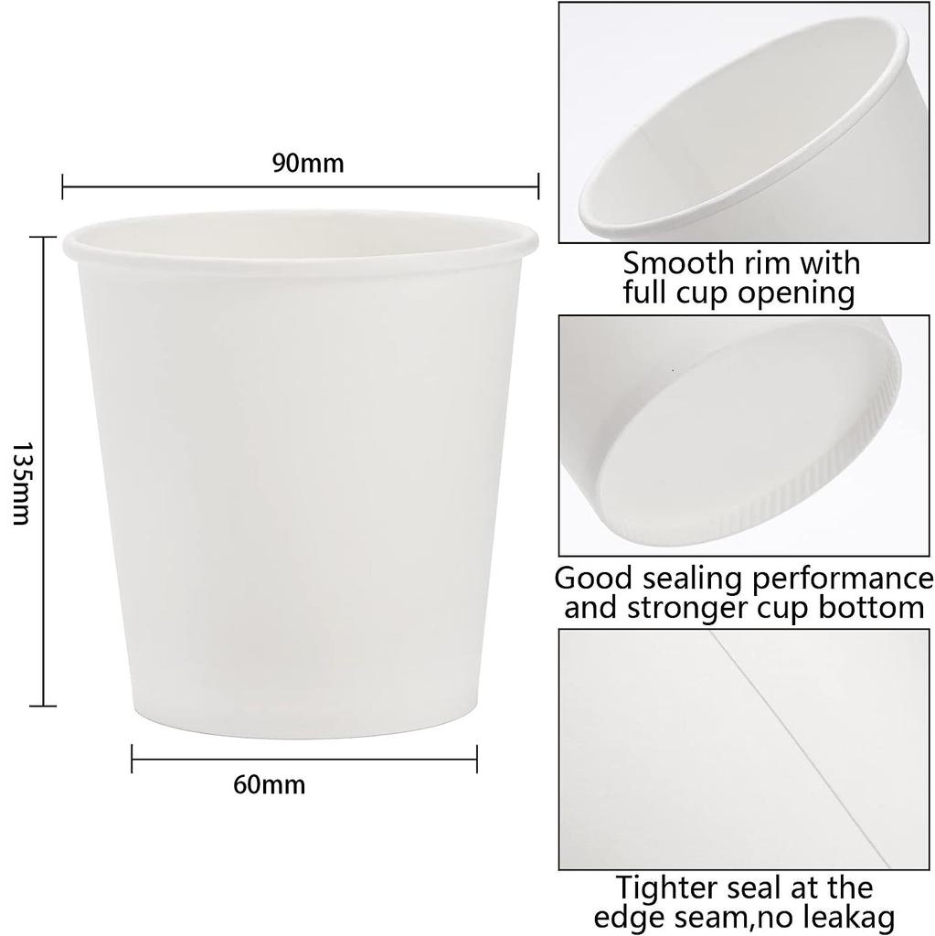 10 STÜCKE Neue umweltfreundliche Einweg-Pappbecher Picknick im Freien Geburtstag Küche Party Geschirr Verkostung Kaffeetassen für Picknick