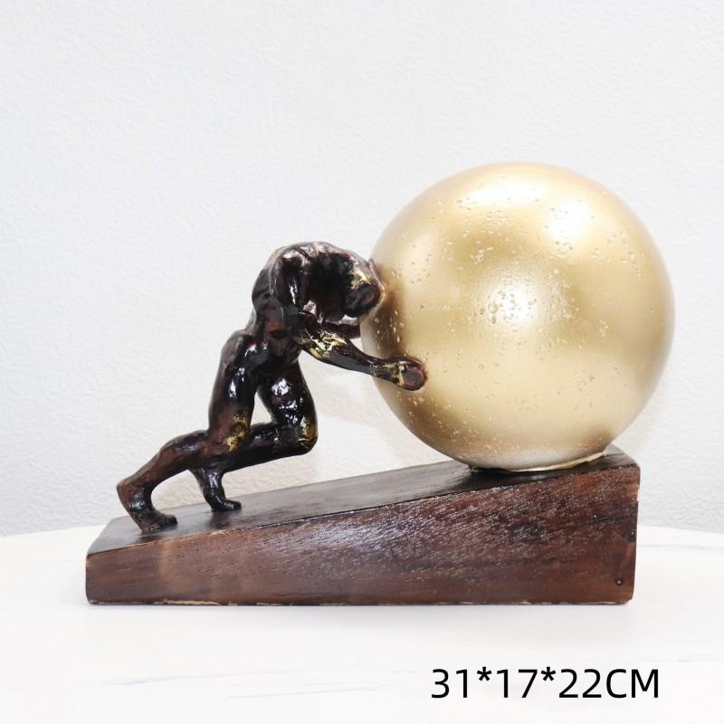 Modern Nordic Minimalist Resin Sculpture Greek Mythology Abstract Figure Home Decor Art Piece Living Room