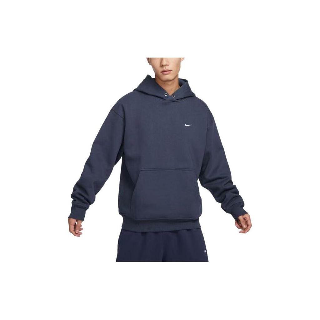 Nike Solid Color Casual Sports Hoodie Men Tops Navy-Blue FN3348-437