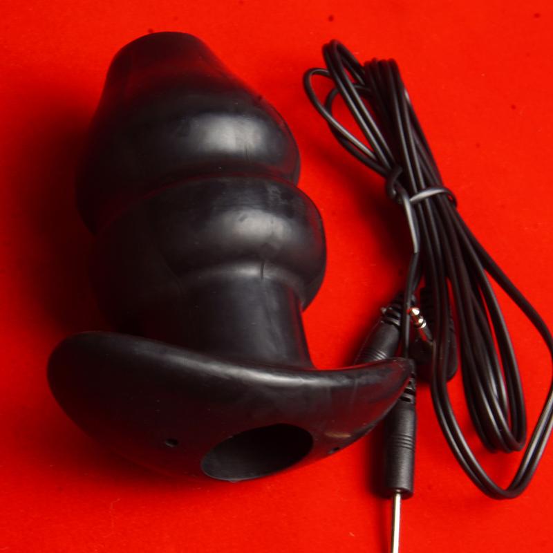 Electrosex Electrostimulator Anal Butt Plug,Estim E-stim Hollow Core Buttplug,Electro BDSM Anus Dilator,Electric Shock Sex Toys