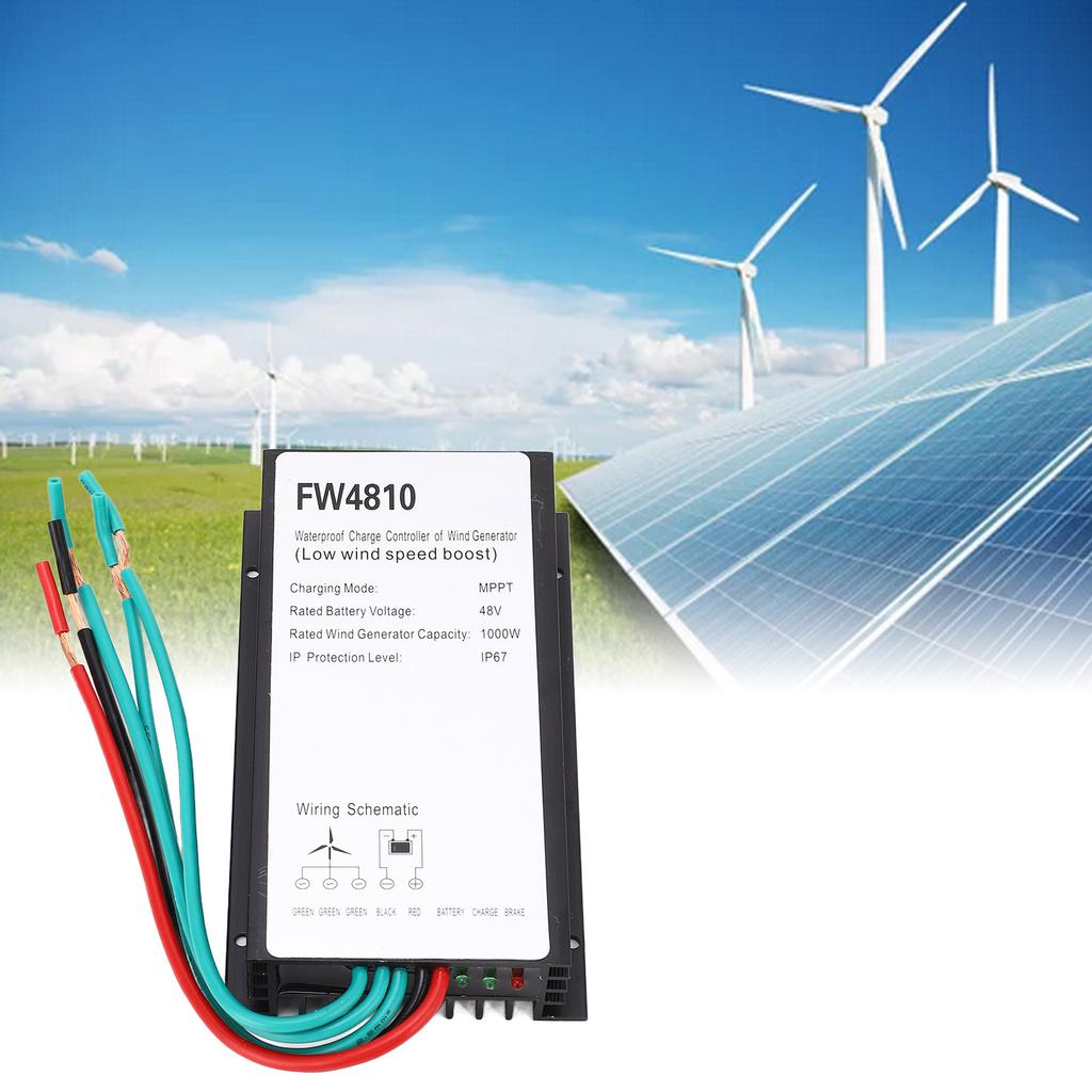 1000W Wind Generator   Controller 48V IP67 Waterproof MPPT Wind   Charging Controller