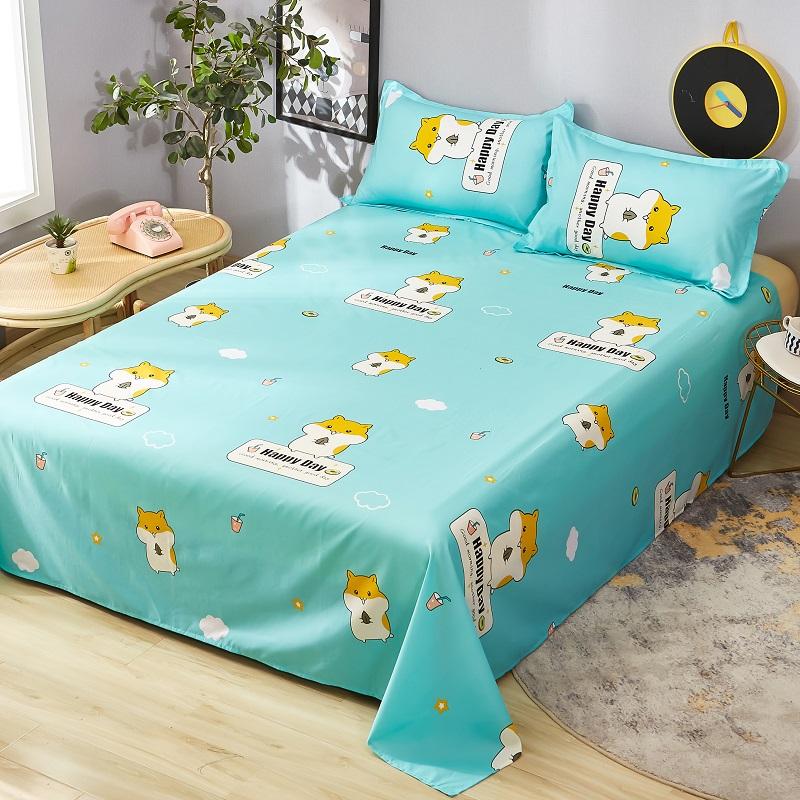 

Простыни из стираного хлопка, летние дышащие постельные принадлежности для спальни, чехол для матраса, мягкая простыня в минималистском стиле для двуспальной кровати 180x230 см, для дома 180X230cm-1pc