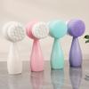 1 Polka Dot Soft Bristle Facial Cleansing Brush Deep Cleaning Silicone Soft Bristle Manual