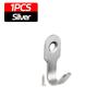 20/1cps Kitchen Bathroom Hooks Stainless Steel Hanging Adhesive Hooks Stick On Wall Door Clothes Handbag Towel Holder Wall Hange