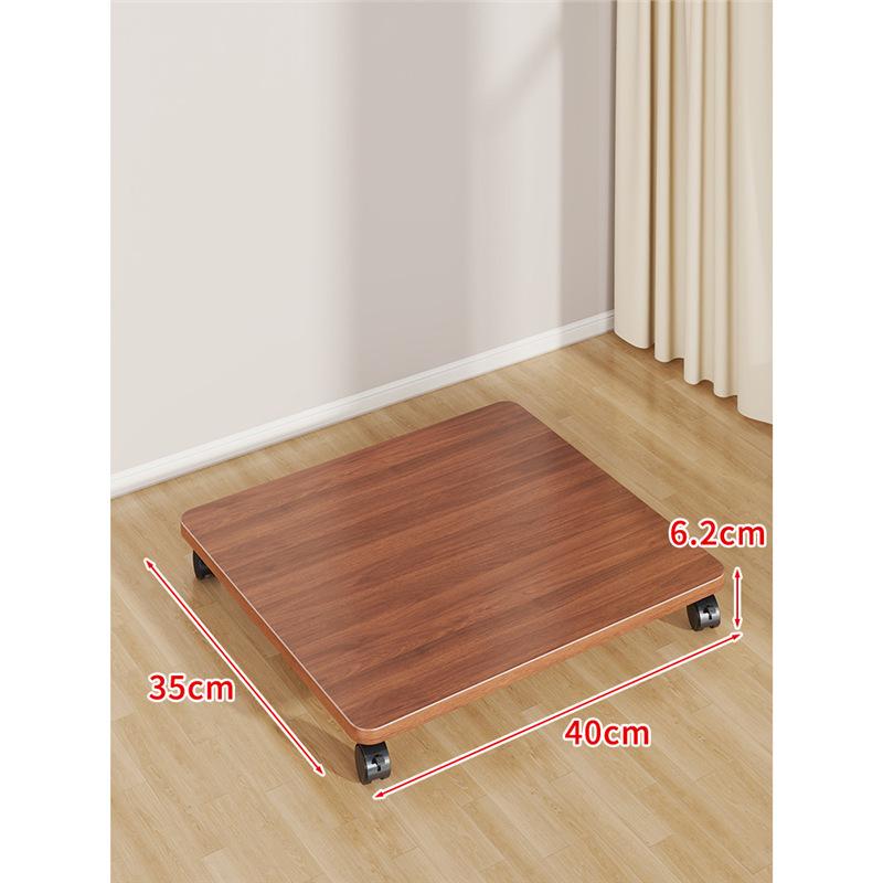 Multi-Purpose Movable Storage Tray with Casters: Floor Stand, Shelf, Bracket, and Container