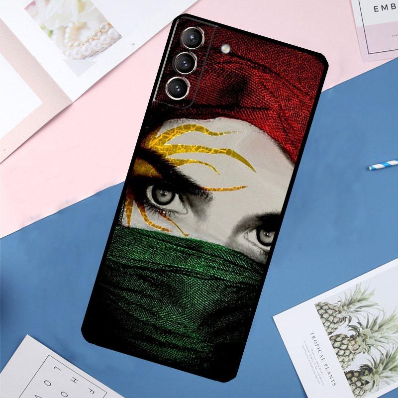 Kurdistan Flagge Hülle Für Samsung Galaxy S25 Ultra S24 S23 S22 S21 Ultra S9 S10 Plus S23 FE S25 FE Rückabdeckung