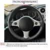 Black Faux Leather Hand-stitched Car Steering Wheel Cover for Alfa Romeo 159 2006-2012 Brera Spider 2006 2007 2008 2009-2011