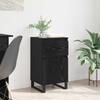 Sideboard in Black Oak Look 35 x 40 x 70 cm Engineered Wood