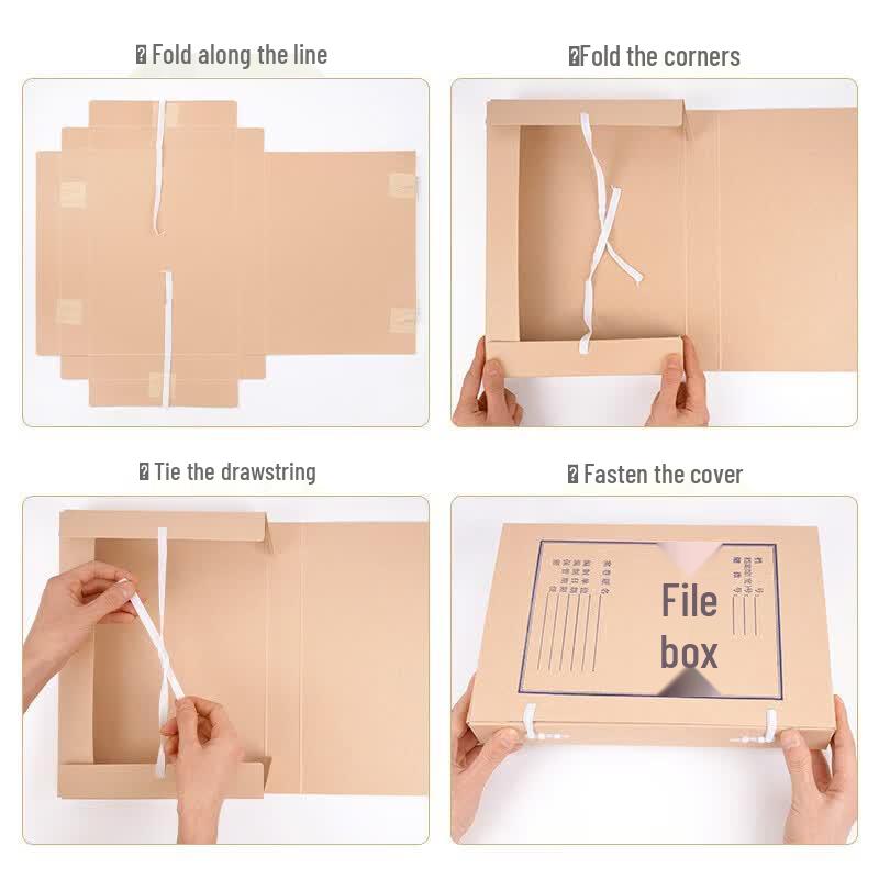 SIMAA A4 Kraft Paper Archive Box