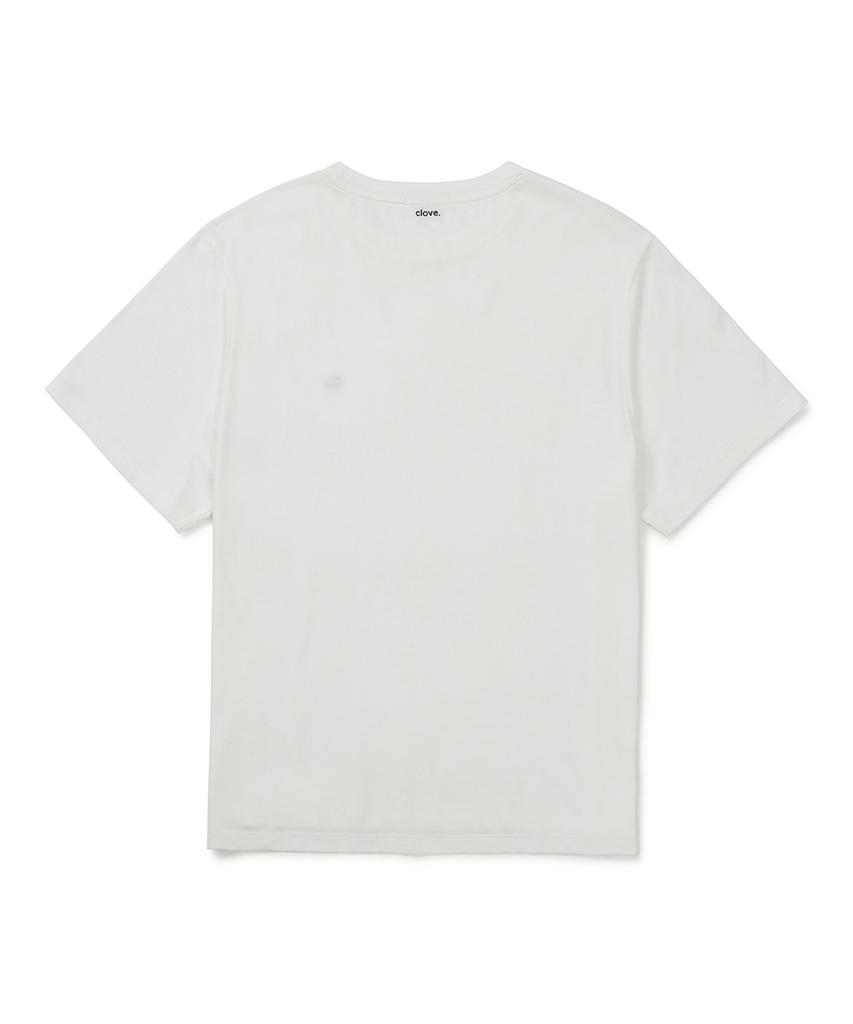 CLOVE [26Sm Clove] Daily Loose-Fit T-Shirt (White)