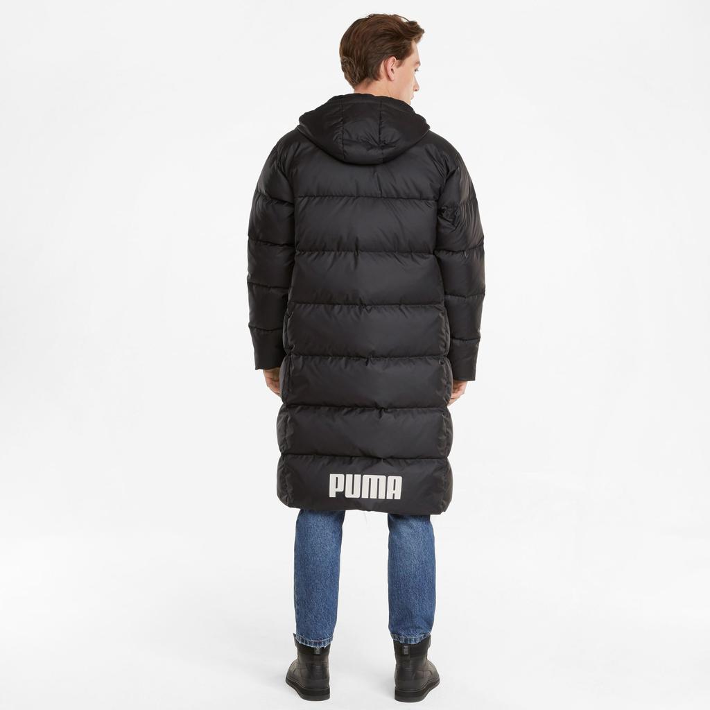 Puma Long Oversized Down Coat 'Black White' Men's 587721-01
