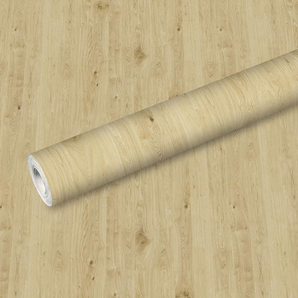 Nordic Natural Wood Grain Wallpaper - Self-Adhesive PVC Wall Stickers - Waterproof Seamless Splicing Mural for Kitchen Bathroom Home Renovation