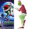 Auffälliges Grinch Cosplay Kostümset für Halloween-Maskeraden