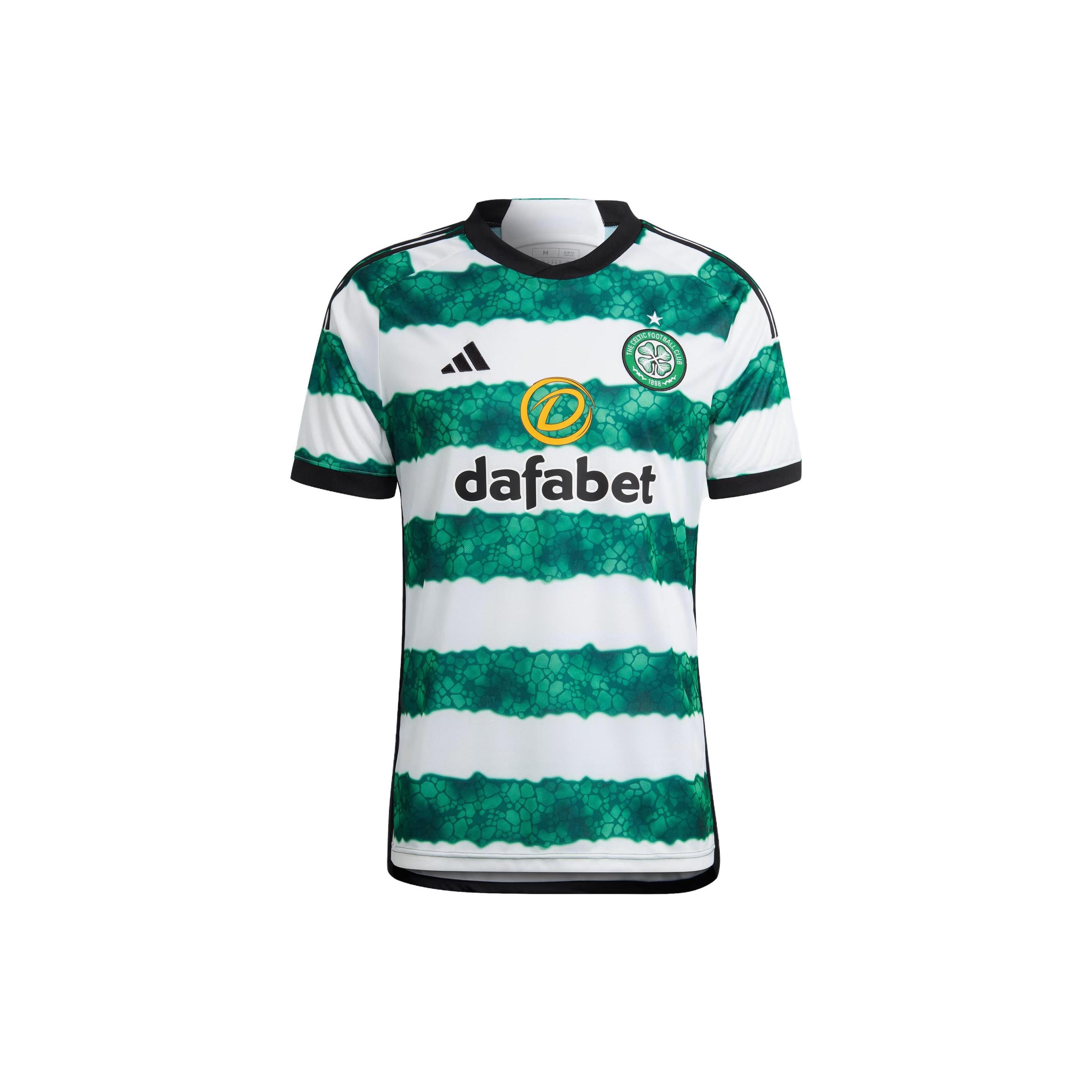 adidas Celtic FC 23/24 Home Jersey Asia Sizings Asia Sizing  White Green  Men s HY3343 S