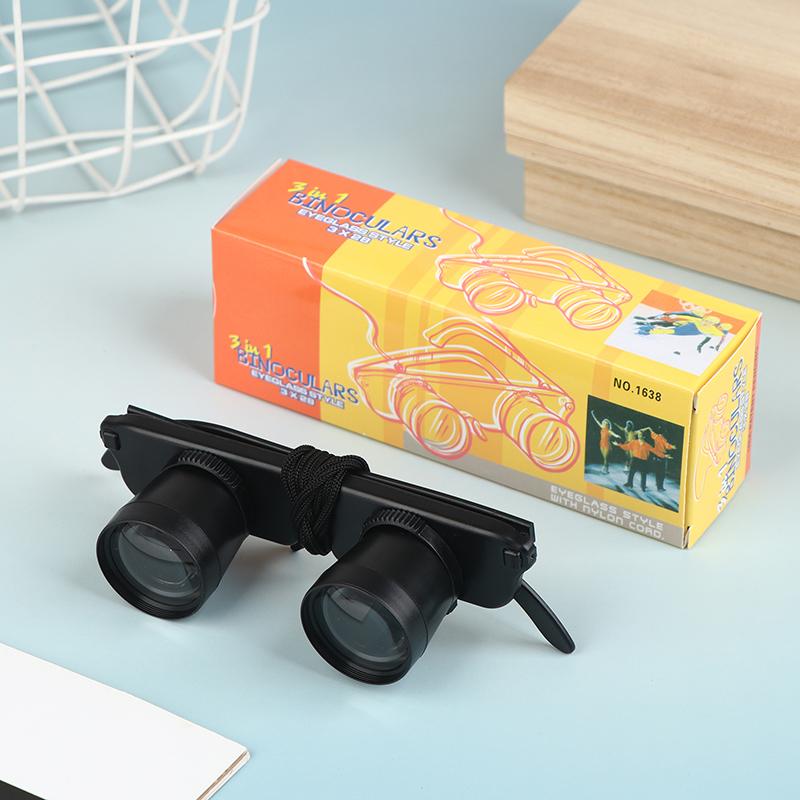 1Pcs Fishing Glasses 3X28 Anti-Glare Increase Clarity Magnifier Glasses Style Outdoor Fishing Optics Binoculars Telescope Newest