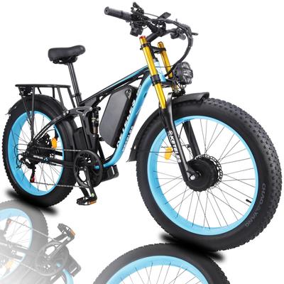 KETELES K800P Elektrické kolo pro ženy 48V23Ah baterie, duální motor 1000W, 26 pneumatik Pánské elektrické kolo