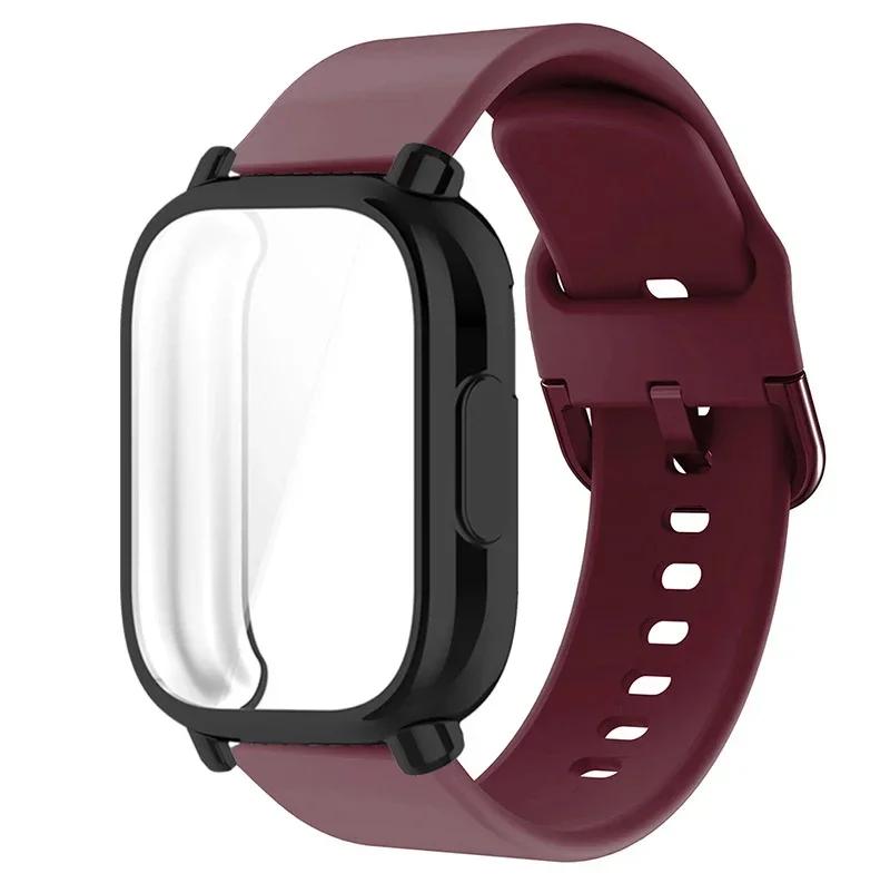 Protector Case+Silicone Strap For Xiaomi Redmi Watch 5 active/5 Lite Full Cover Screen TPU Soft Shell and Breathable Sport Bands