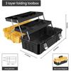 Hardware Toolbox Set Plastic Thick Combination Suitcase, Electrician Carpenter Electric Drill Storage Box