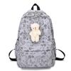 Large Capacity Schoolbag Middle School Student Backpack Trend Printed Backpack Fresh Leisure Travel Backpack