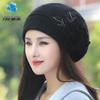 Women's Warm Wool Knitted Hat with Earmuffs - Korean Style Winter Rabbit Fur Hat
