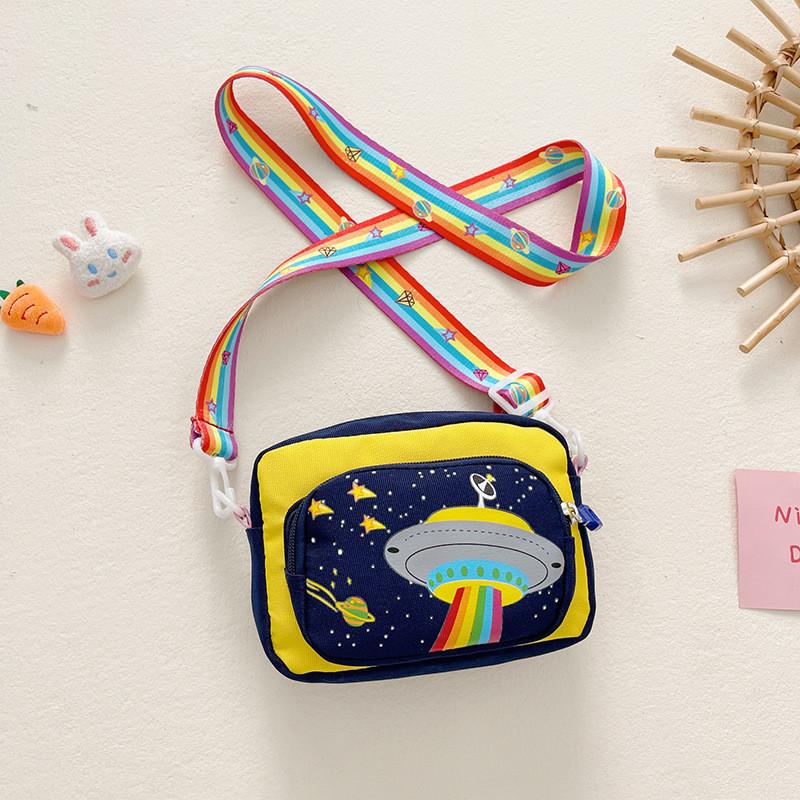 Adorable Cartoon Kids Shoulder Bag Breathable Durable Oxford Cloth Cute Accessory