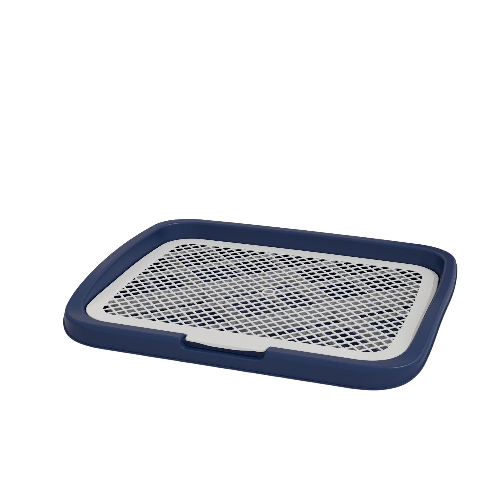 

Туалет для собак большой, анти-брызг с колонной, можно смыть, бытовой плоский писсуар для собак, горшок One Size синий