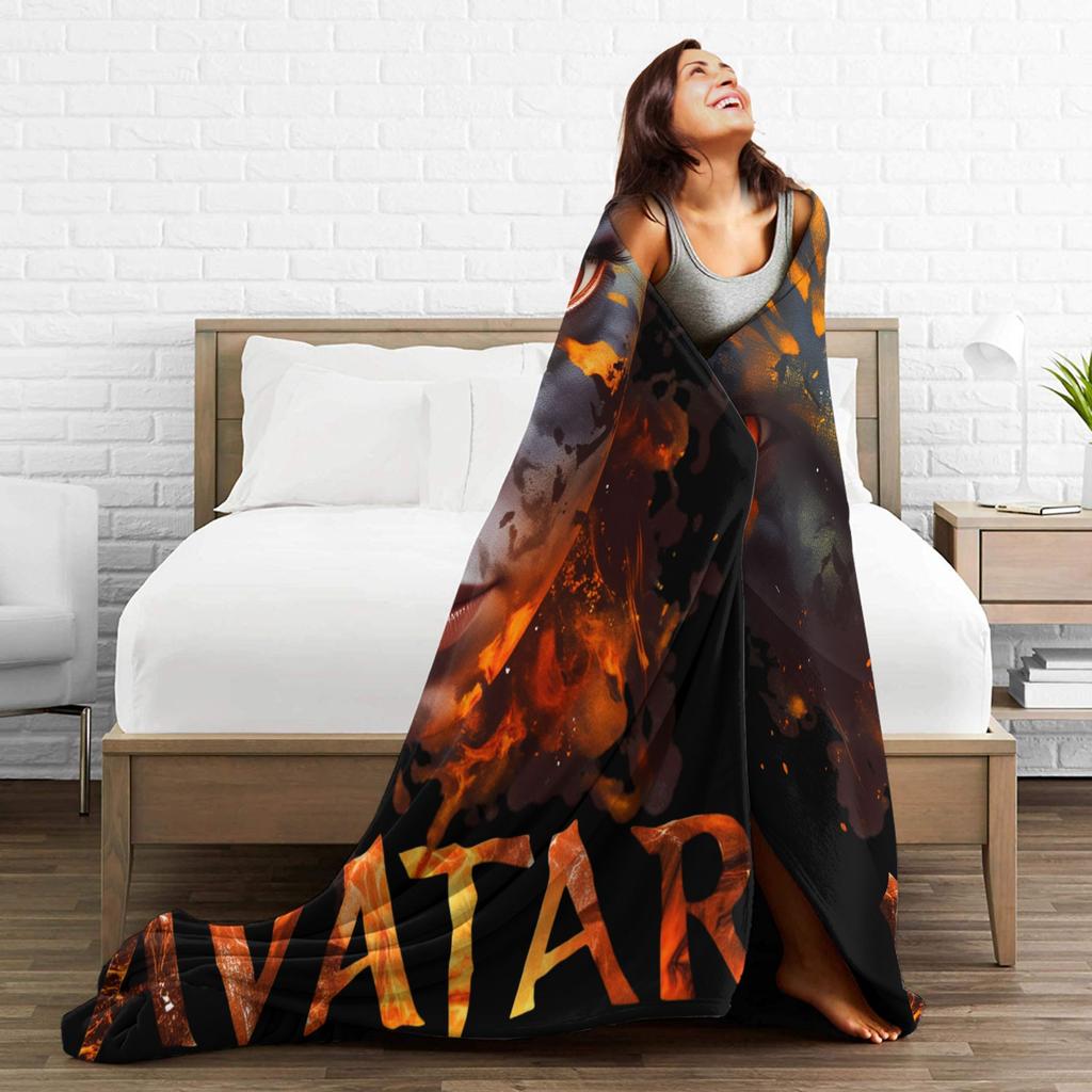 Avatar Fire and Ash Blanket Quality Warm Soft  Throw Blanket Winter Boy Girl Outdoor Fashion Bedspread