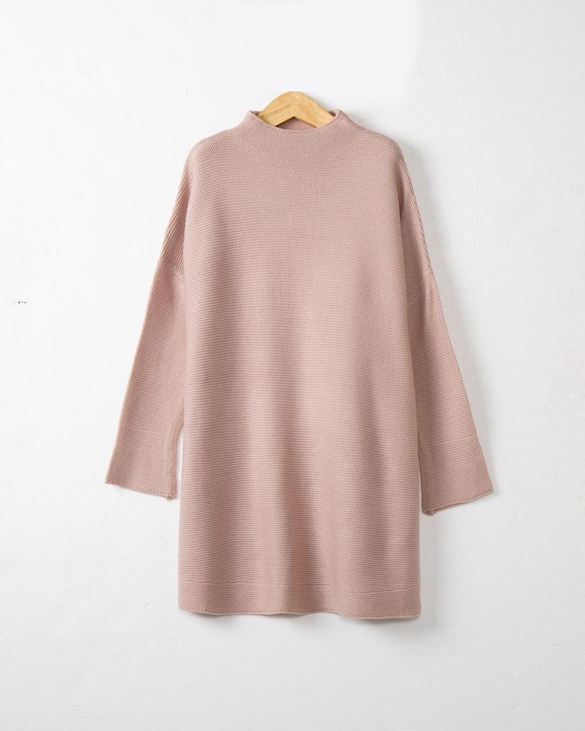 European & American Fashion Women's High Neck Loose Knit Pullover Sweater