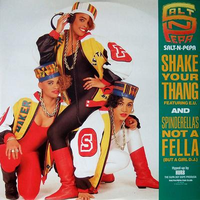 12inch Record SALT 'N' PEPA - Shake Your Thang / Spinderella's No 1100486 High Fashion Mu 1988 Netherland Rap & Hip-Hop/R&B Used