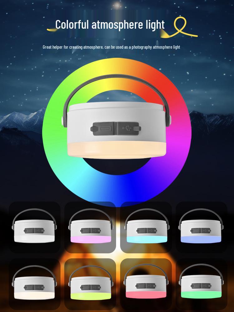 Portable Camping Tent Light with Strong Illumination, Long Battery Life, and Emergency Hanging Feature