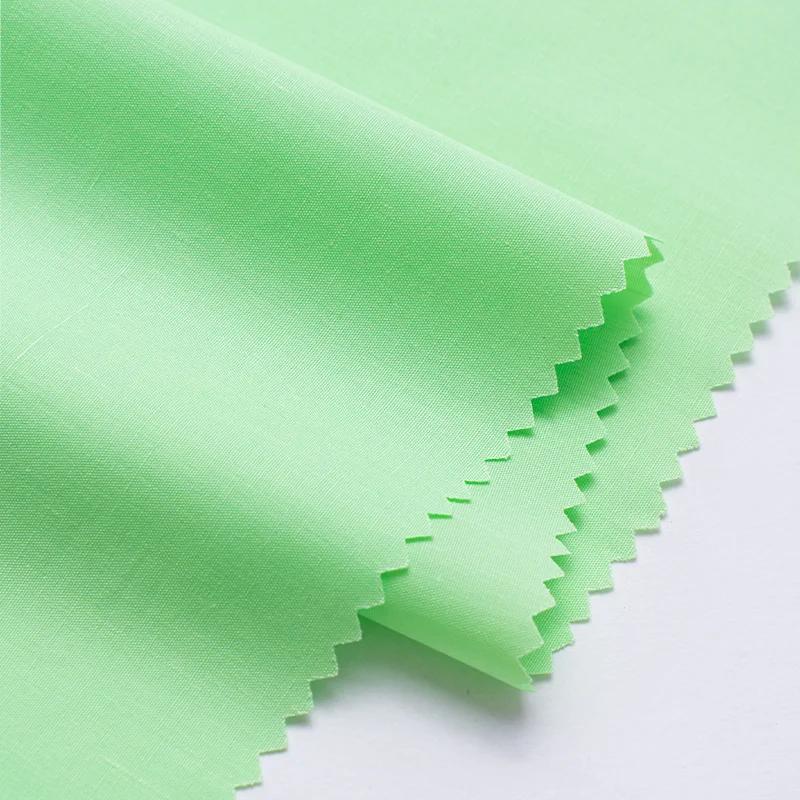 Plain Combed Cotton Fabric Poplin for Clothes Shirt Dresses Sewing High-grade Smooth Skirts Cloth Thin Anti-wrinkle