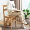 4-stufiger Klappstuhl aus Massivholz, multifunktional umwandelbar, Holzleiter, klappbarer Tritthocker für Innenbereich, Wohnzimmer, Schlafzimmer