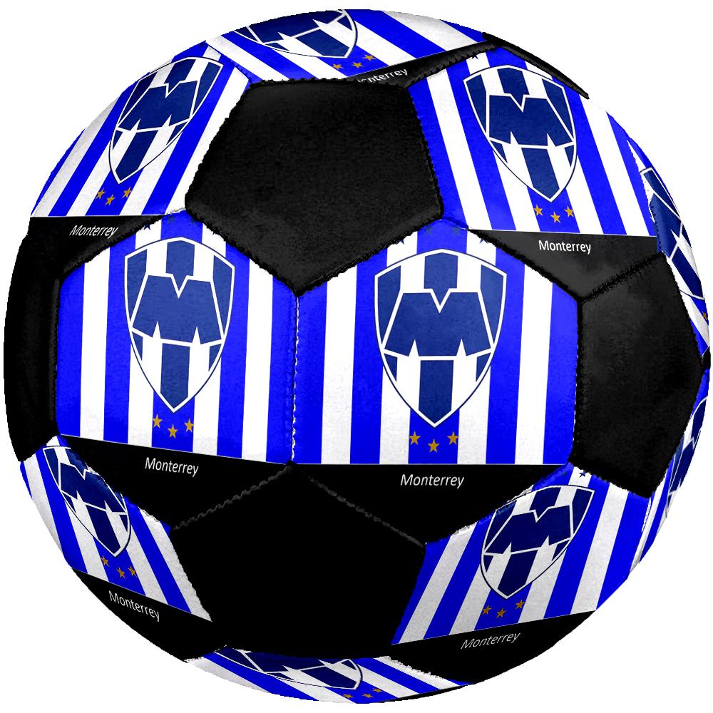 SIZE 5 C.F. Monterrey Soccer Ball Colorful All Ages Machine Stitched PVC Competition Ready Durable High-Bounce