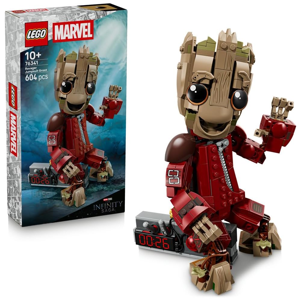 LEGO Marvel Guardians of the Galaxy Groot Jumpsuit Toy Building Blocks for Kids Ages 10-12