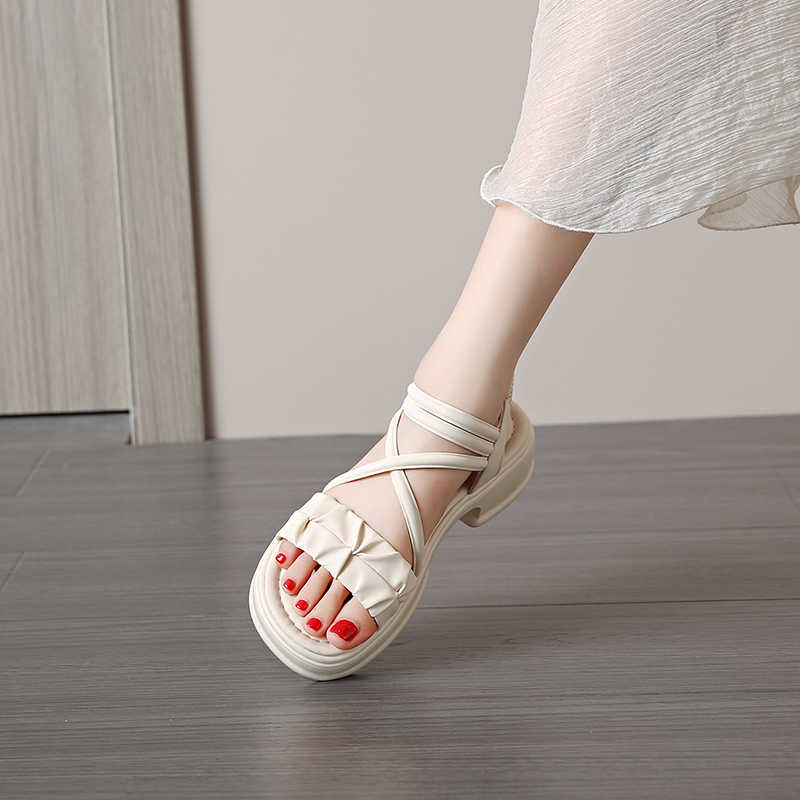 Fashion Open Back Sumer Big Size Women Sandals Women's White Shoes Flip Flops Summer Women Sneakers Sport Festival Shose Resort