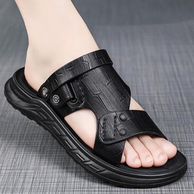 Moda Uomo Alta Qualità Moda Sandali Casual Estivi Doppia Utilizzo Traspiranti Pantofole Sportive Impermeabili Antiscivolo per Esterno Scarpa da Spiaggia