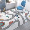 Thick Cartoon Astronaut Area Rug – Non-slip, Insulated Carpet for Children's Rooms & Living Areas