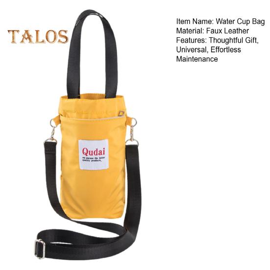Drikkekoppveske med stropp Crossbody Vannflaskebærerholder Isolert slyngehylse for gåing, fotturer, reiser