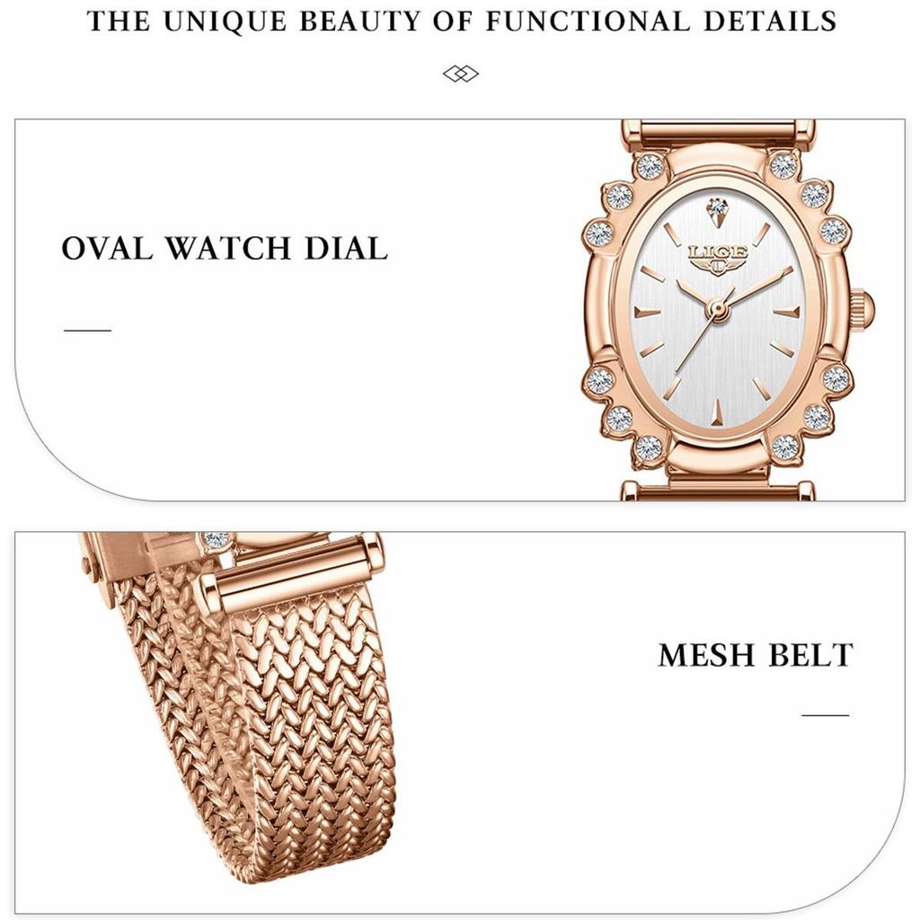 Elegant Watch Women's Shiny Rhinestone Ultra-thin Bracelet Watch Fashion Waterproof Quartz Casual Gift Watches