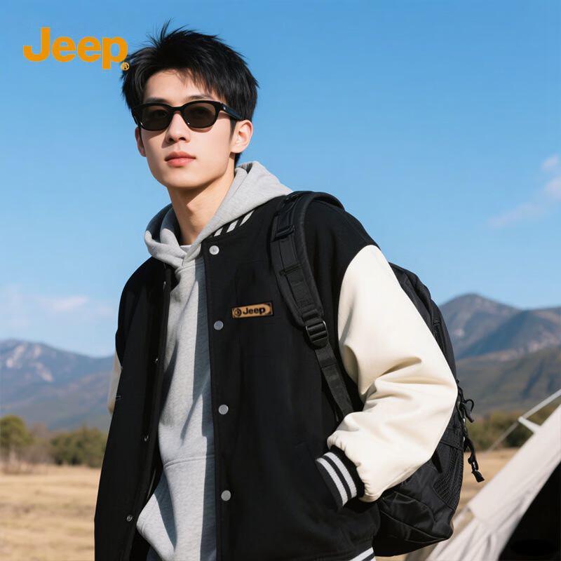 JEEP Men s Casual Baseball Jacket XL