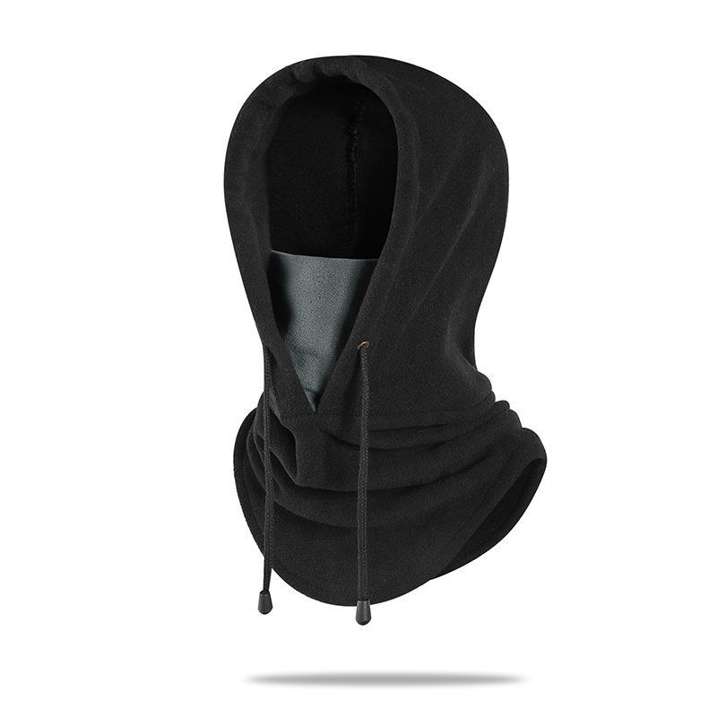 

Ветрозащитная флисовая лыжная шапка Yingbo Outdoor Cycling - мягкая, теплая, приятная для кожи, для холодной погоды One Size серый/чёрный