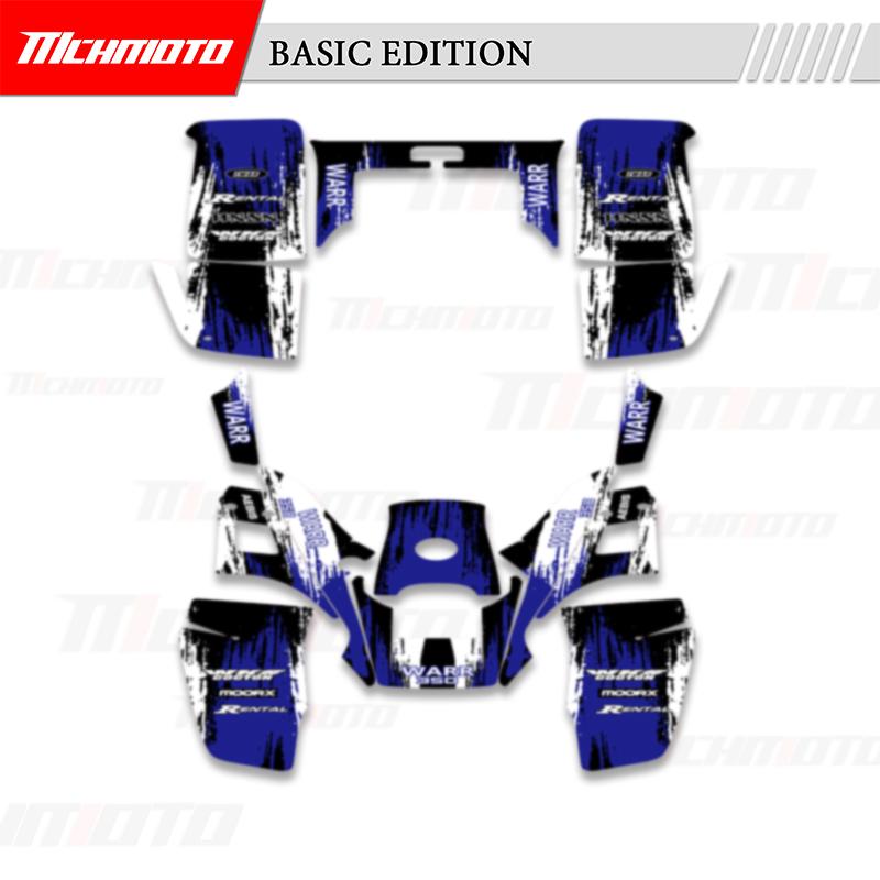 MCHMFG For YAMAHA Warrior 350 Motorcycle Decals Stickers Backgrounds Graphics Kits Number Name A without number