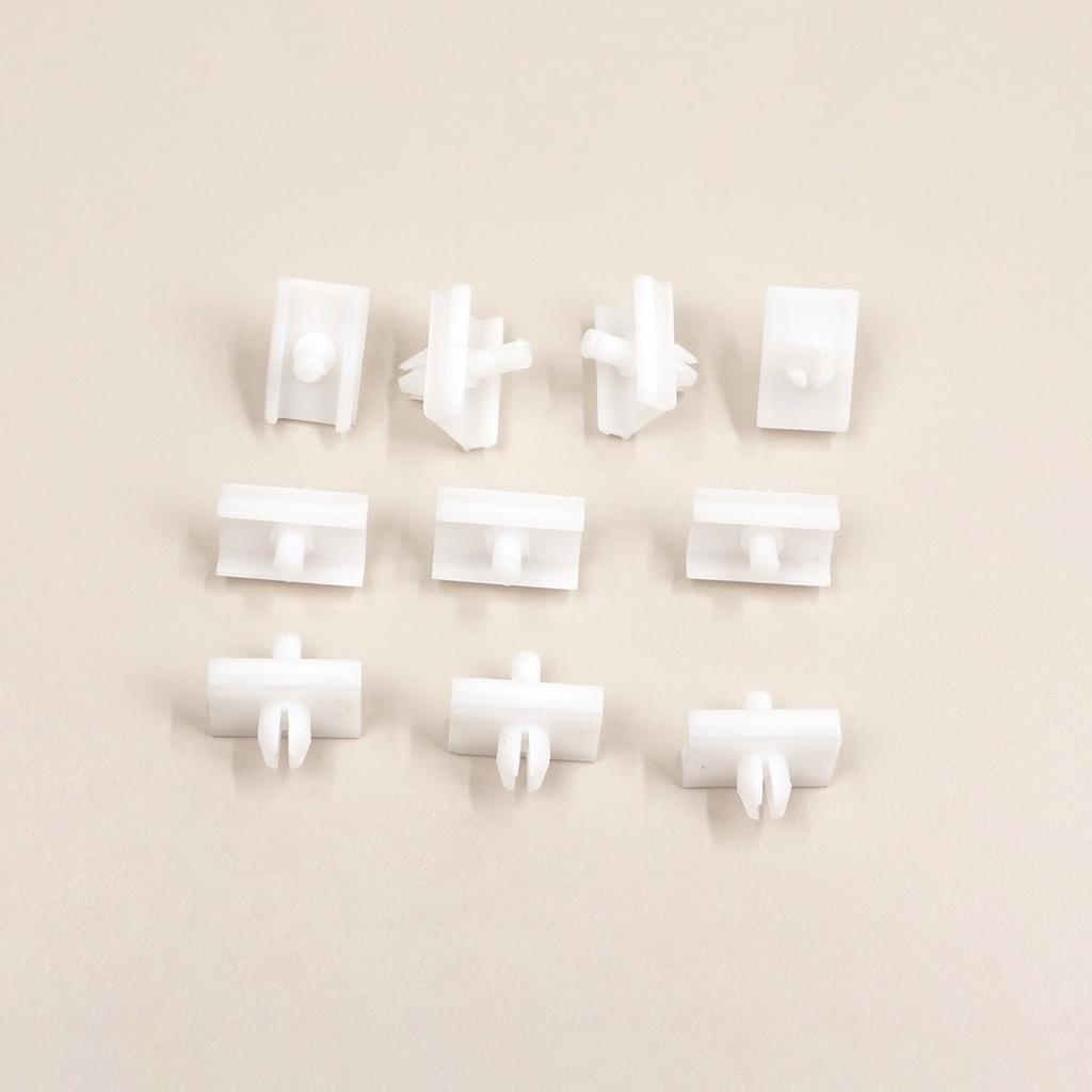 ECF5076 10 Pieces Door Body Trim Moulding Clamp Clips for BMW 5 Series E34 Alpina B10 1987-1995 4/5 Door 51131946258