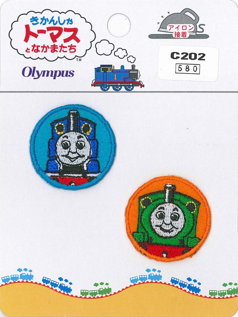 Olympus Thread Thomas the Tank Engine Patch Thomas and Percy C202 Blue Orange