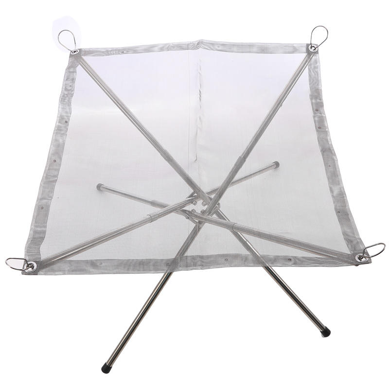 Portable Fire Pit For Camping Collapsing Disassemble Stainless Steel Mesh Outdoor Campfire Fire Rack For BBQ Picnic Heating