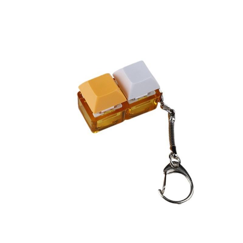 4-Keys Mechanical Keyboard Key Toy Keychain Party Stress Relief Diy Fidget Button Keycap Fidget Keyboard Toys Finger Keyboard